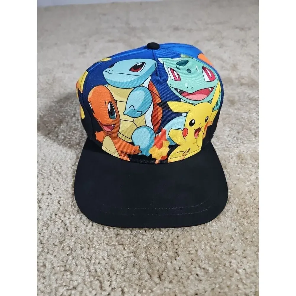 2019 Authentic Pokemon Nintendo All Over Snapback Hat Cap Boys One Size
